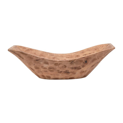 Hand-Carved Mango Wood Bowl