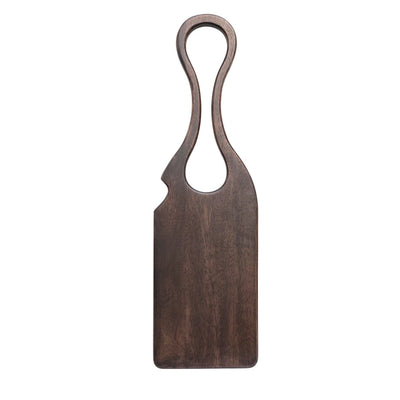 Acacia Wood Cheese/Cutting Board w/ Handle, Espresso Finish
