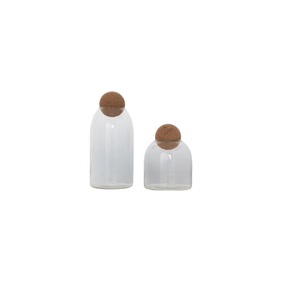 Glass Jar with Cork Lid
