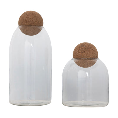 Glass Jar with Cork Lid
