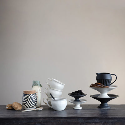 Stoneware Pedestal - 2 colors