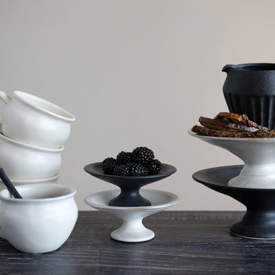 Stoneware Pedestal - 2 colors