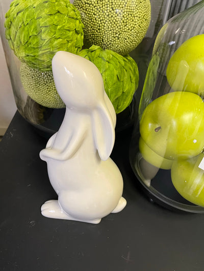 White Ceramic Bunny
