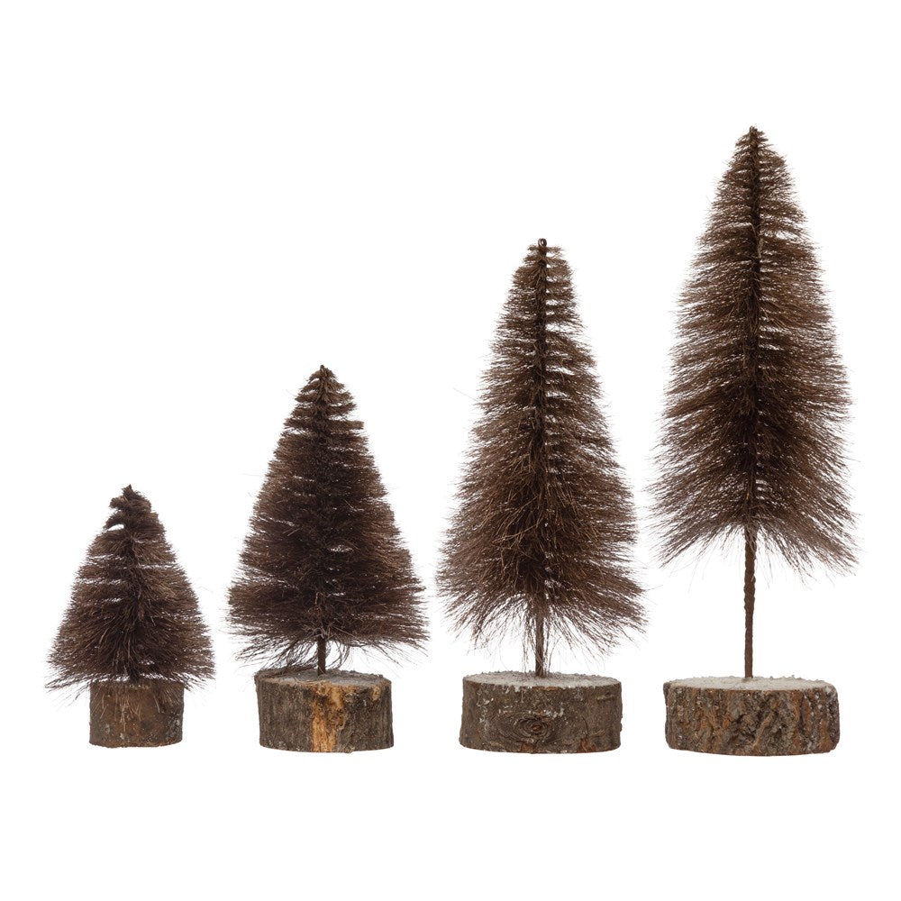 Brown Fabric String Tree Set