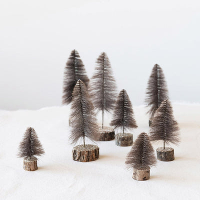 Brown Fabric String Tree Set
