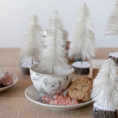 Cream Fabric String Tree Set